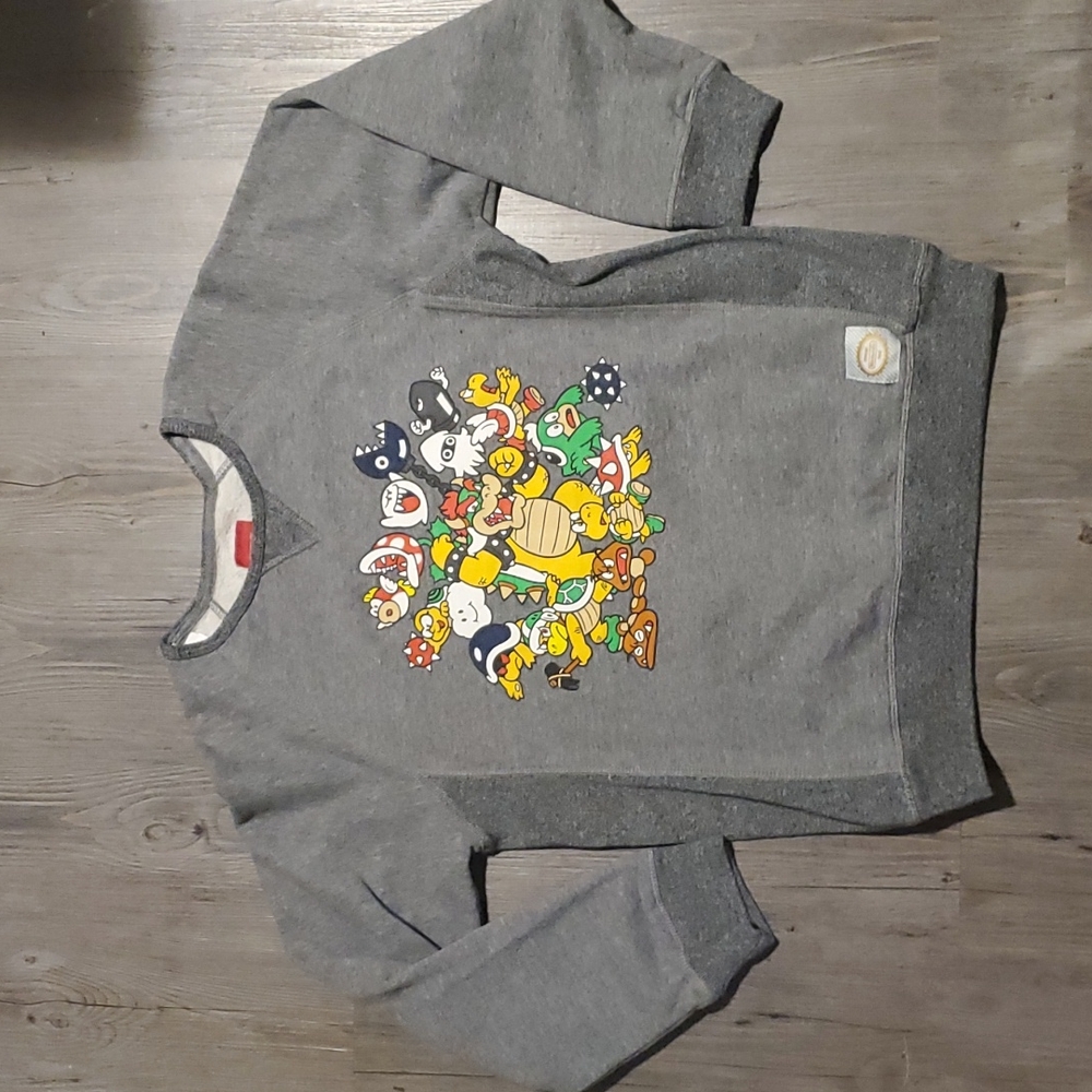 Sportique | Bowser and Friends Sweater | Grey | XL 18-20